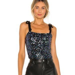 Free People Hey Girl Sequin Cami